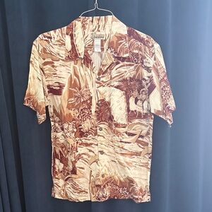 Vintage Patagonia Scenic Print Button-Down Shirt